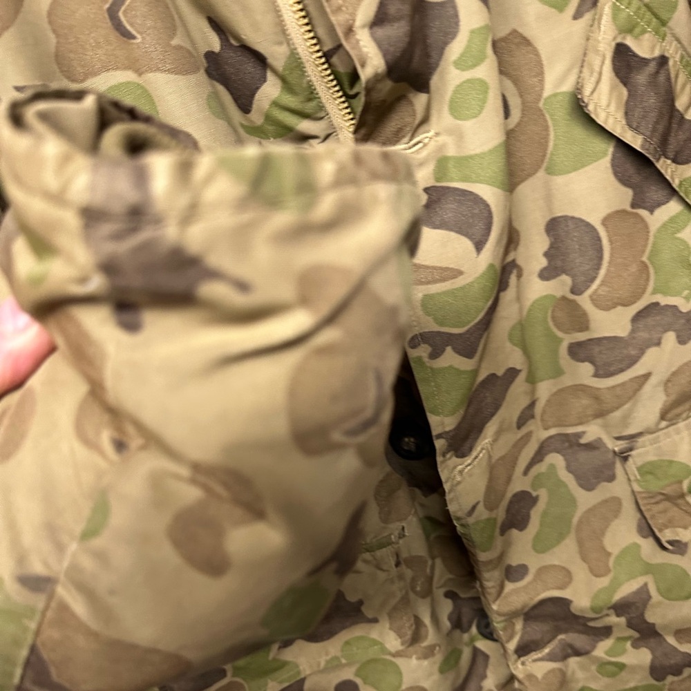 Vtg LL Bean Prime Northern Goose Down Duck Camo Jacket L - Picture 12 of 13